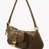 The 99 shoulder bag in grained leather The 99 shoulder bag in grained leather