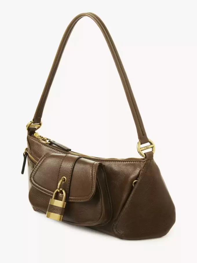The 99 shoulder bag in grained leather The 99 shoulder bag in grained leather