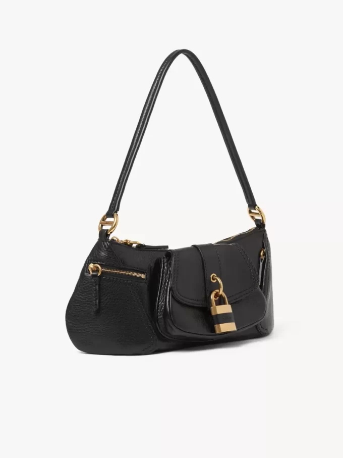 The 99 shoulder bag in grained leather The 99 shoulder bag in grained leather