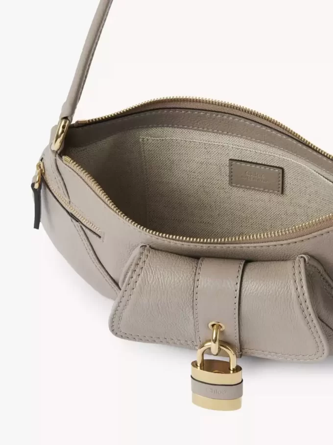 The 99 shoulder bag in grained leather The 99 shoulder bag in grained leather