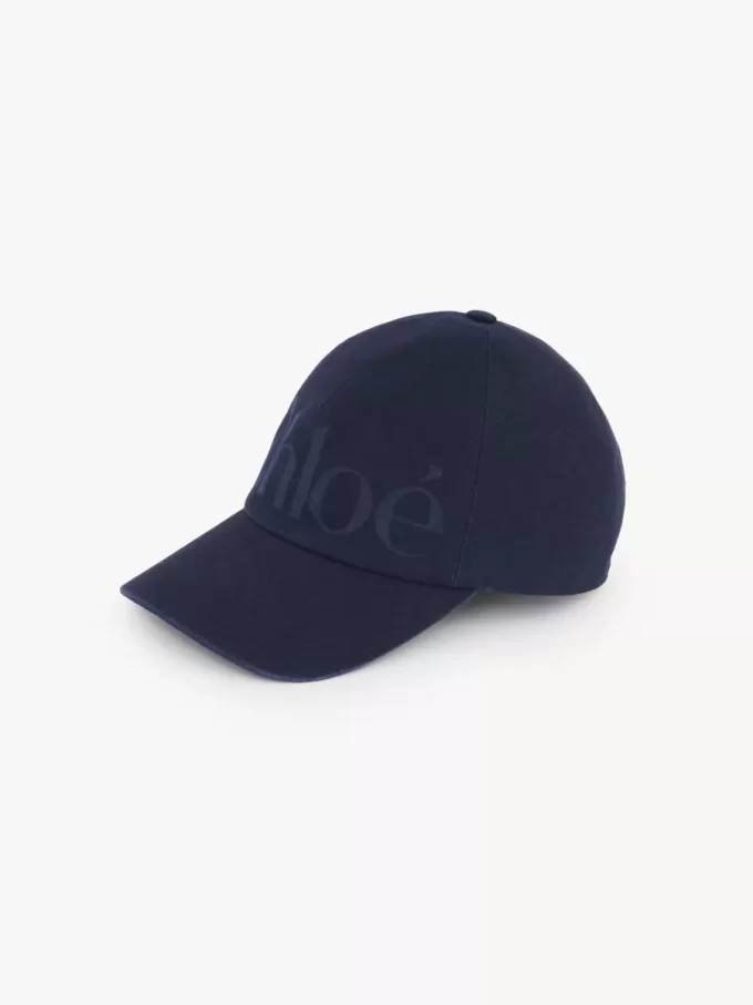The Chloé Essentials cap in washed cotton The Chloé Essentials cap in washed cotton