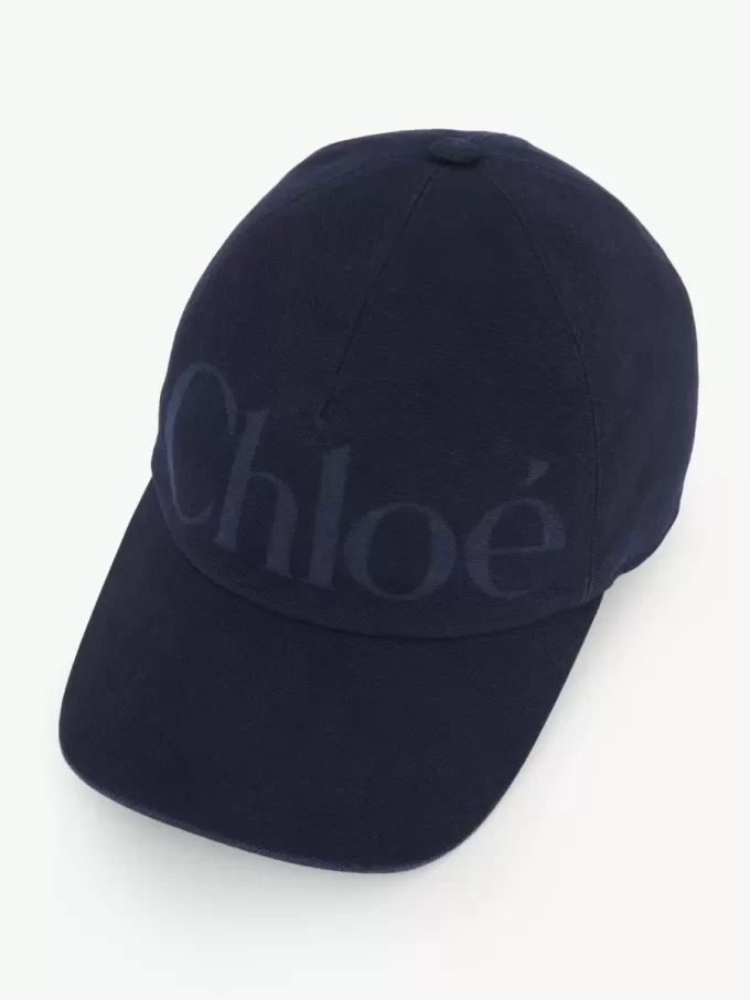 The Chloé Essentials cap in washed cotton The Chloé Essentials cap in washed cotton