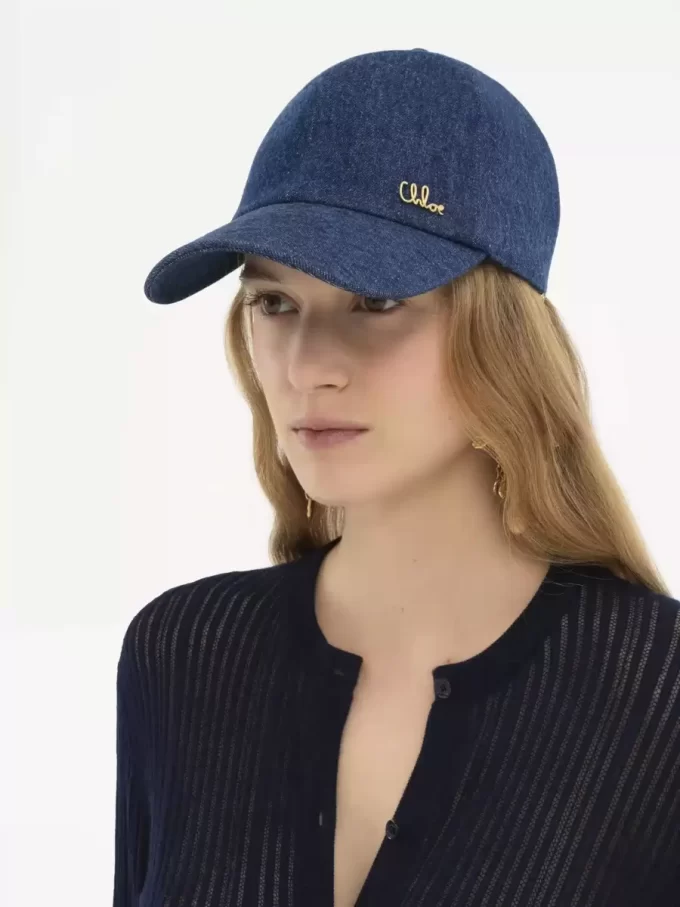 The Chloé Iconic cap in denim