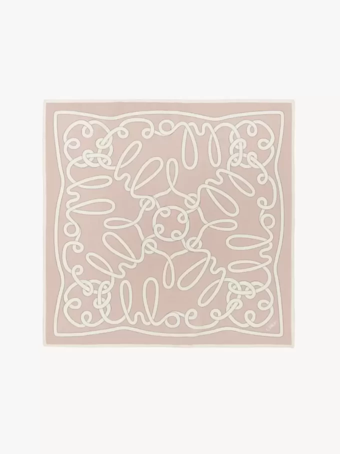 The Chloé Iconic Print scarf in cotton & silk