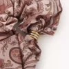 The Chloé Paisley hair scrunchie in silk twill The Chloé Paisley hair scrunchie in silk twill