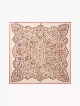 The Chloé Paisley square scarf in silk twill