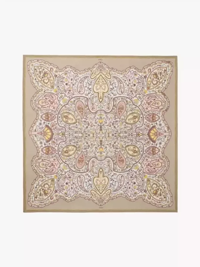 The Chloé Paisley square scarf in silk twill The Chloé Paisley square scarf in silk twill