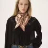 The Chloé Paisley square scarf in silk twill The Chloé Paisley square scarf in silk twill