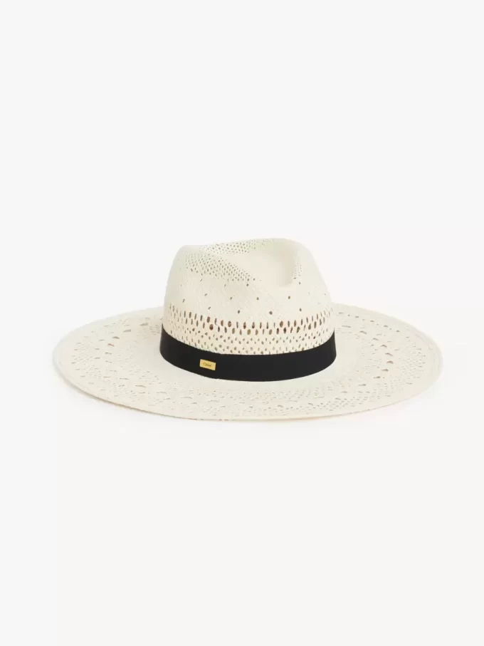 The Chloé Panama hat in palm straw The Chloé Panama hat in palm straw