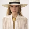 The Chloé Panama hat in palm straw The Chloé Panama hat in palm straw