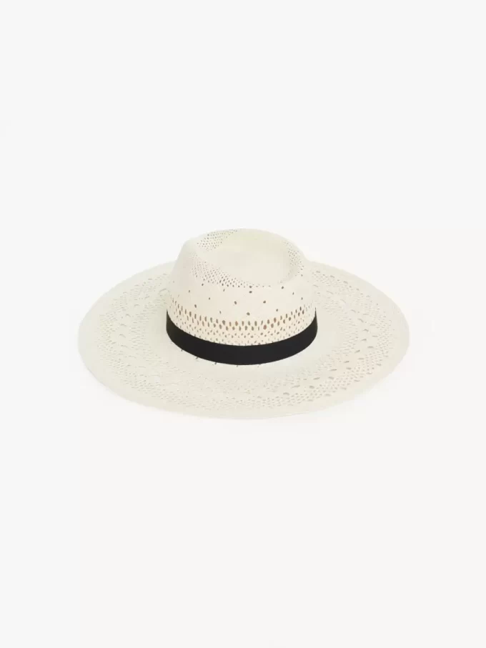 The Chloé Panama hat in palm straw The Chloé Panama hat in palm straw