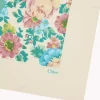 The Chloé Peonies square scarf in silk twill The Chloé Peonies square scarf in silk twill