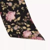 The Chloé Peonies wide bandeau scarf in silk charmeuse The Chloé Peonies wide bandeau scarf in silk charmeuse