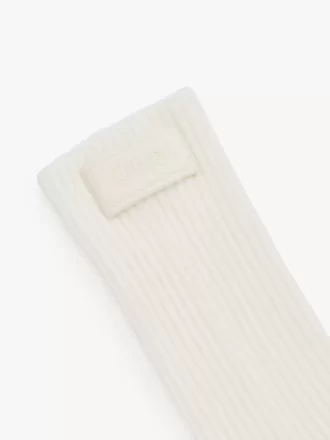 The Chloé Signature socks in wool knit
