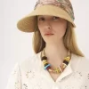 The Chloé visor in raffia The Chloé visor in raffia