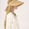 The Chloé visor in raffia The Chloé visor in raffia