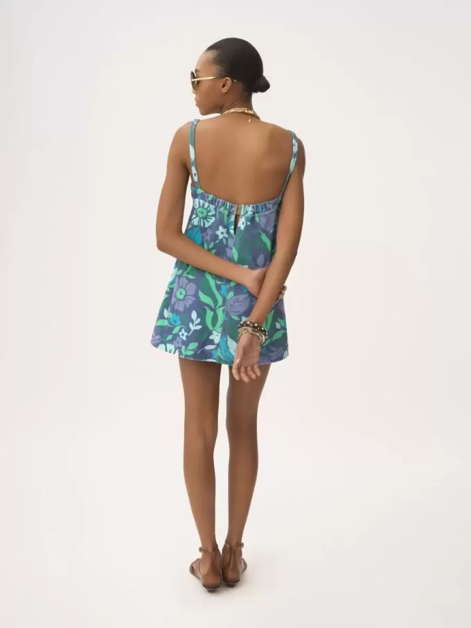 Thin-strap mini dress in cotton jersey Thin-strap mini dress in cotton jersey