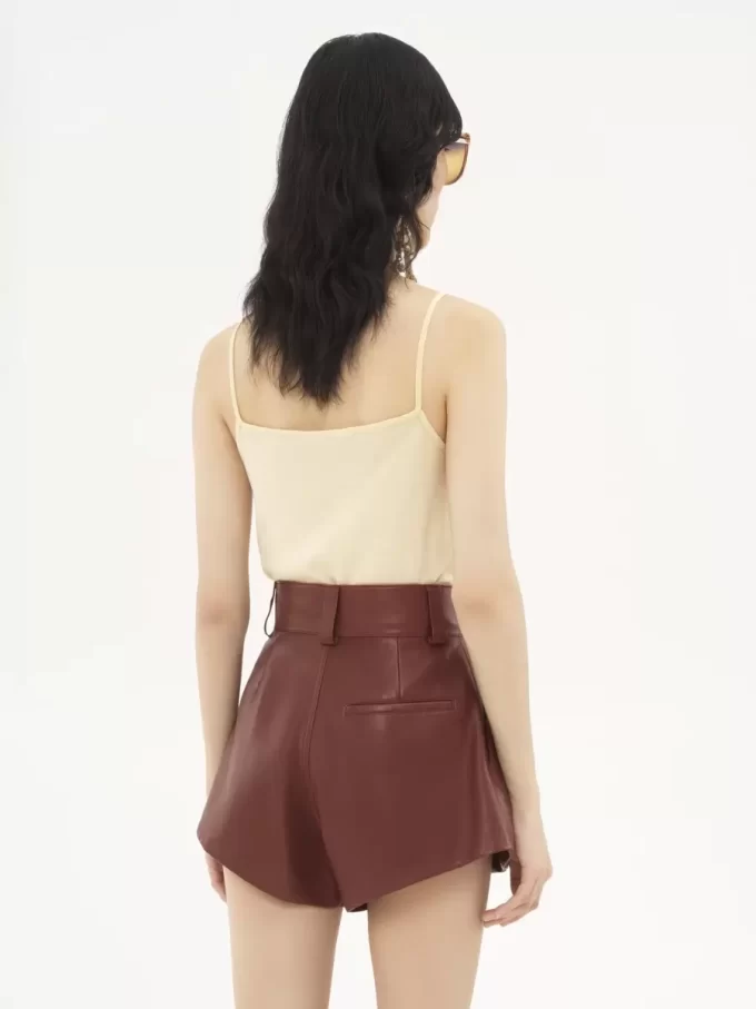 Thin-strap tank top in superfine wool knit Thin-strap tank top in superfine wool knit