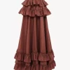 Tiered maxi skirt in washed silk taffeta Tiered maxi skirt in washed silk taffeta
