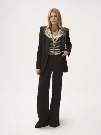 Tuxedo jacket in wool grain de poudre Tuxedo jacket in wool grain de poudre