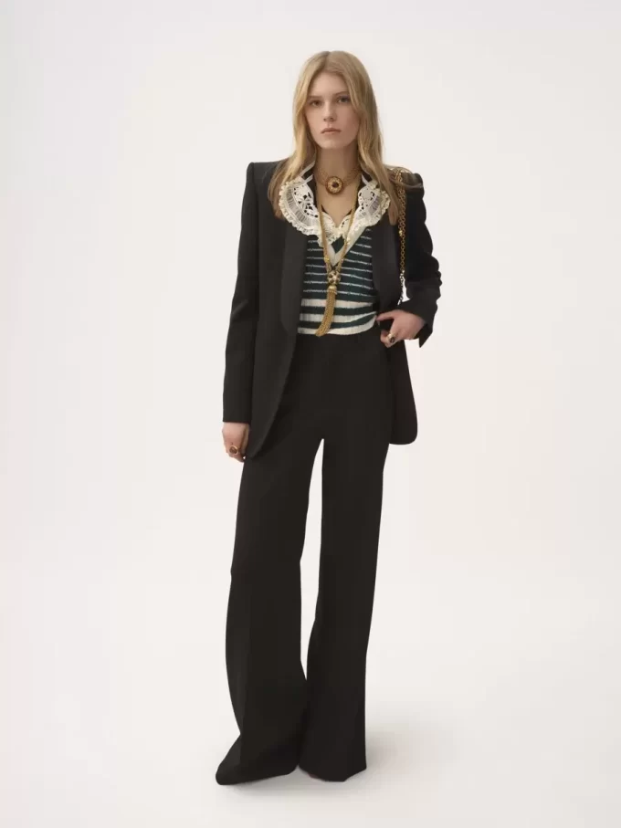 Tuxedo jacket in wool grain de poudre Tuxedo jacket in wool grain de poudre