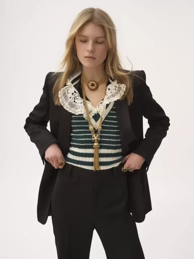 Tuxedo jacket in wool grain de poudre Tuxedo jacket in wool grain de poudre