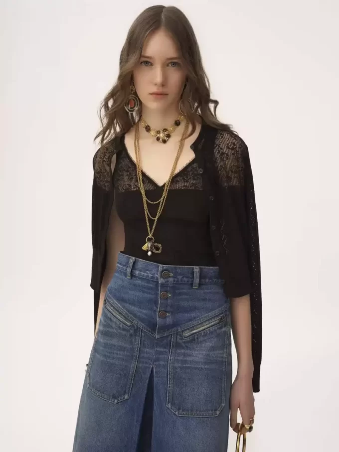 Twin set in cotton knit Twin set in cotton knit