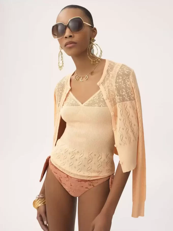 Twin set in cotton knit Twin set in cotton knit