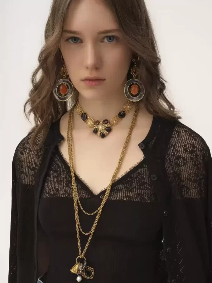 Twin set in cotton knit Twin set in cotton knit