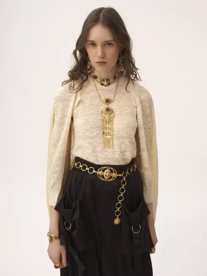 Twin set in cotton-silk knit Twin set in cotton-silk knit