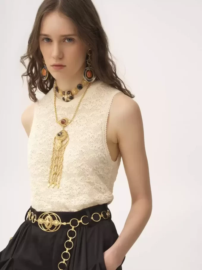 Twin set in cotton-silk knit Twin set in cotton-silk knit