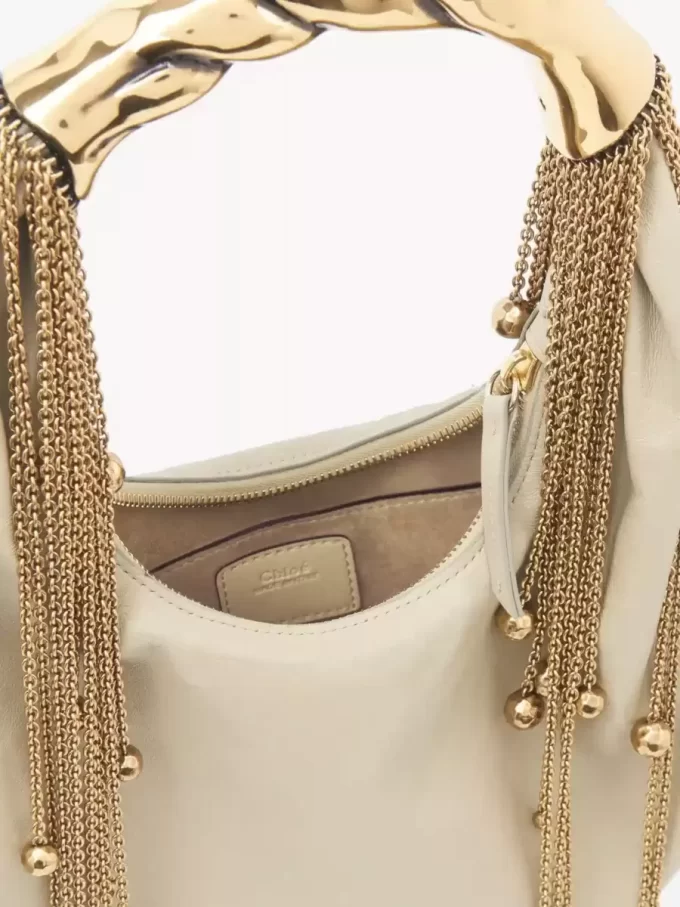 Twisted Shell hobo bag in shiny leather Twisted Shell hobo bag in shiny leather