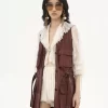Utilitarian vest in leather Utilitarian vest in leather