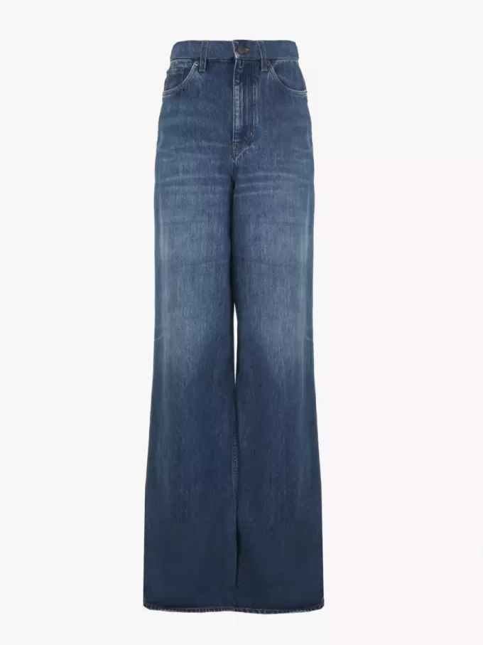 Wide-leg jeans in denim Wide-leg jeans in denim