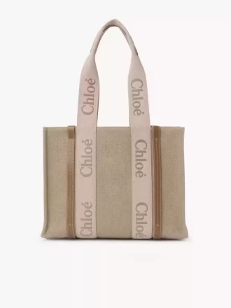 Woody tote bag in linen