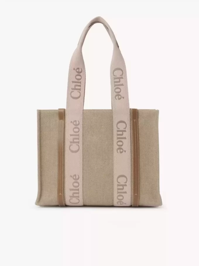 Woody tote bag in linen Woody tote bag in linen