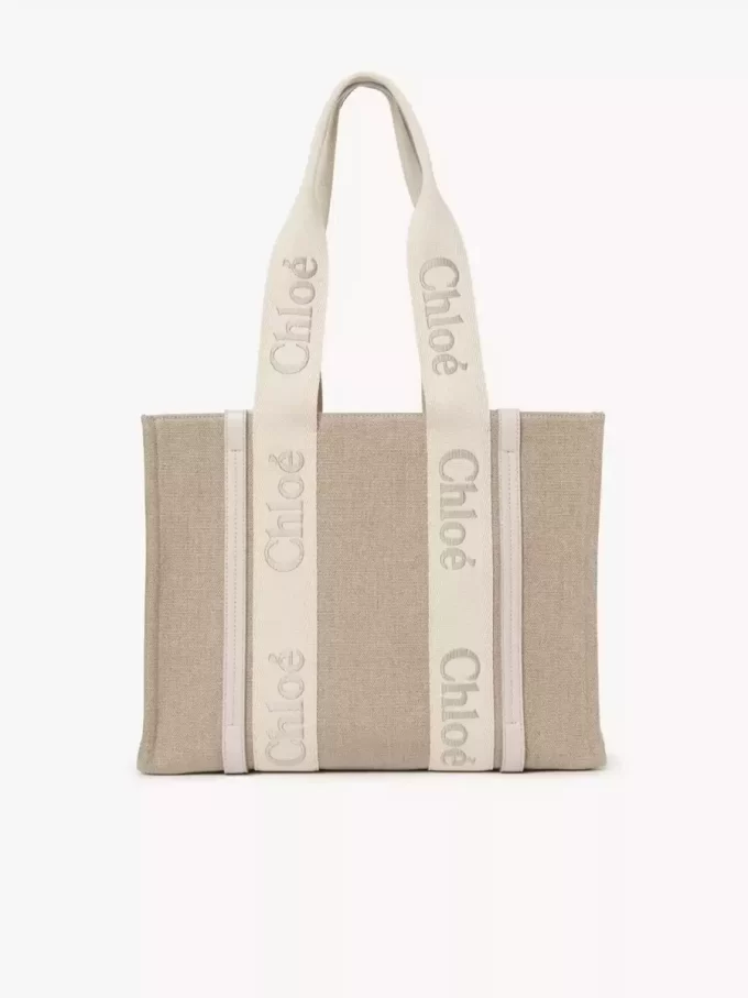 Woody tote bag in linen Woody tote bag in linen