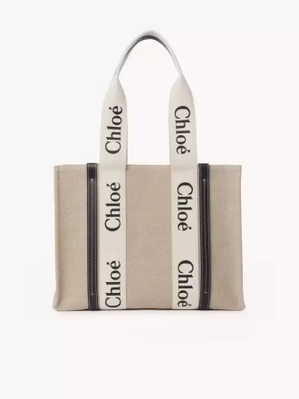 Woody tote bag in linen Woody tote bag in linen