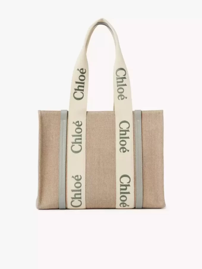 Woody tote bag in linen Woody tote bag in linen