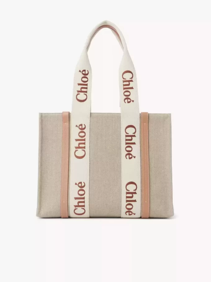 Woody tote bag in linen Woody tote bag in linen
