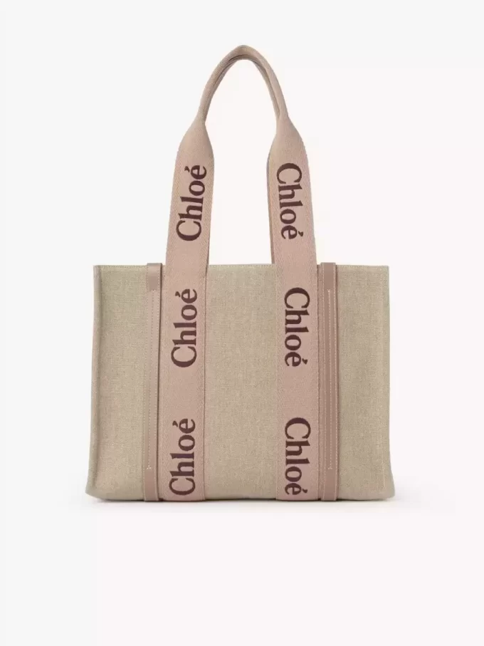 Woody tote bag in linen Woody tote bag in linen