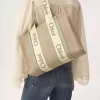 Woody tote bag in linen Woody tote bag in linen