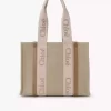 Woody tote bag in linen Woody tote bag in linen