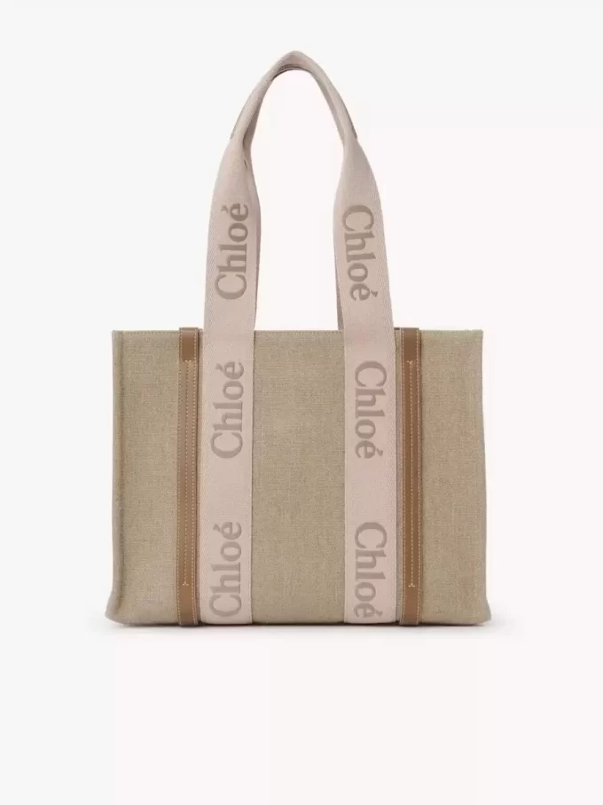 Woody tote bag in linen Woody tote bag in linen