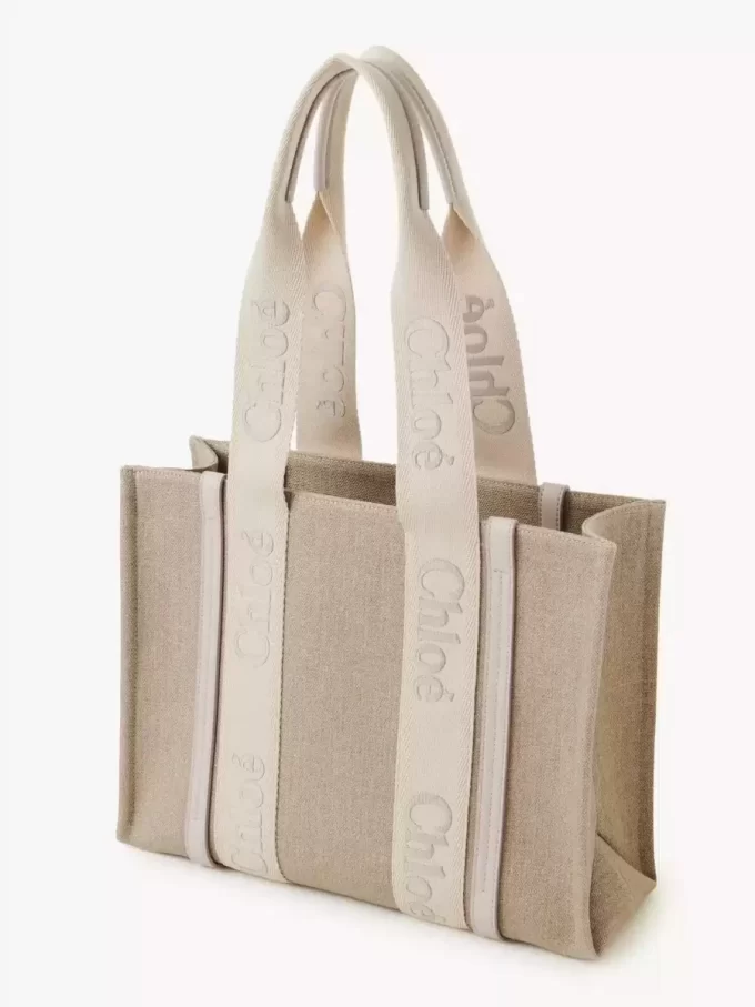Woody tote bag in linen Woody tote bag in linen