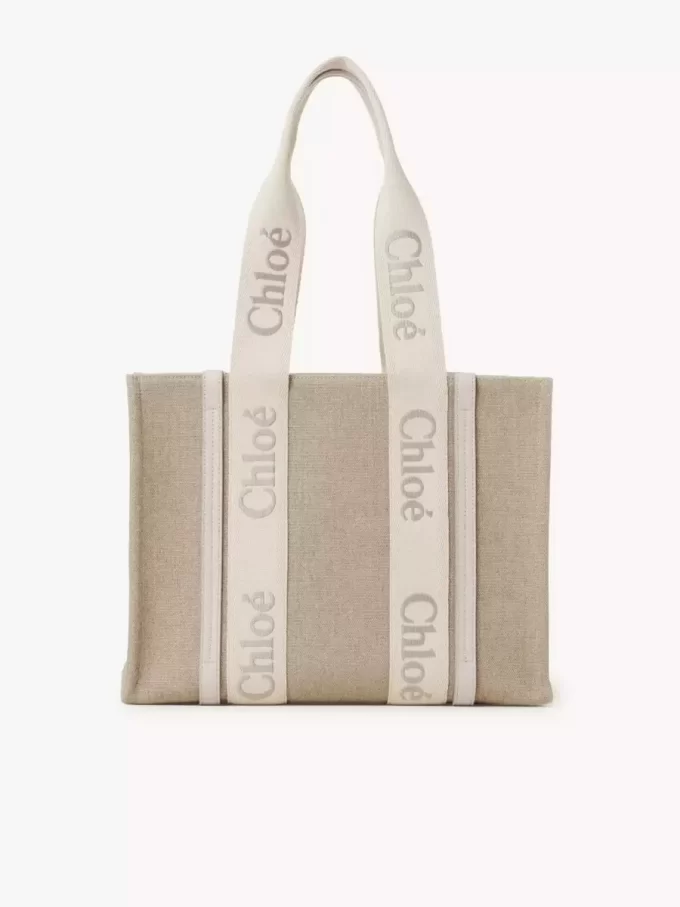 Woody tote bag in linen Woody tote bag in linen