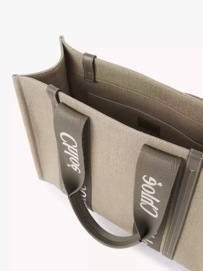 Woody tote bag in linen Woody tote bag in linen