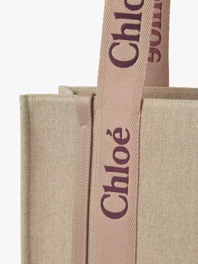 Woody tote bag in linen Woody tote bag in linen