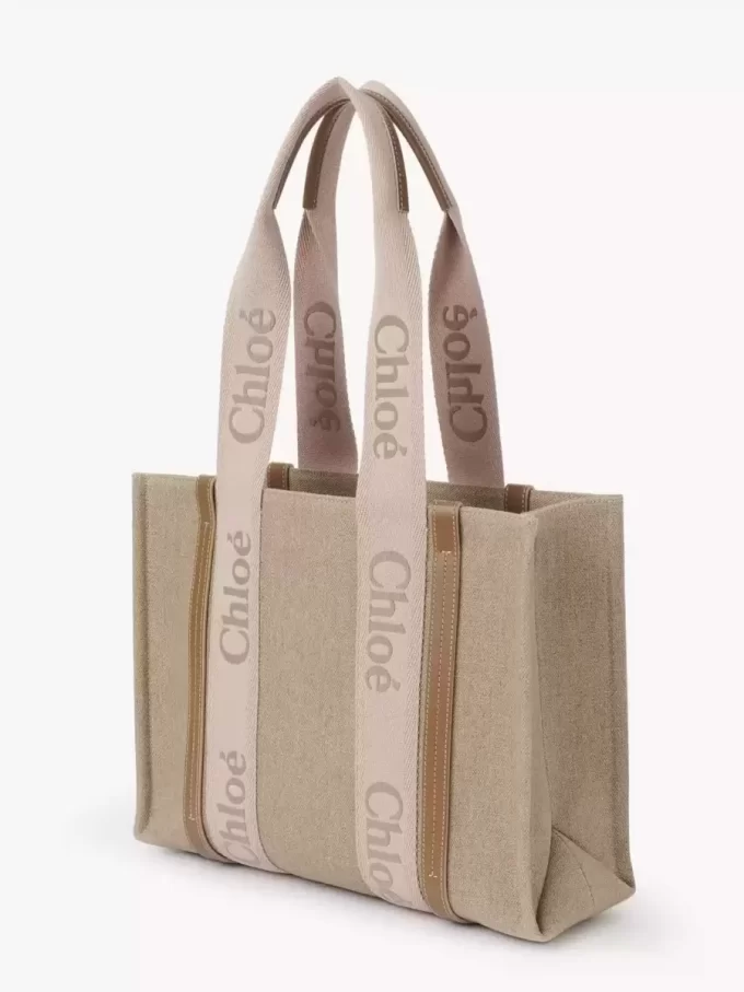 Woody tote bag in linen Woody tote bag in linen