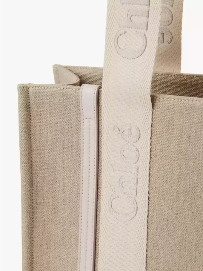 Woody tote bag in linen Woody tote bag in linen